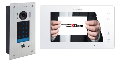 Zestaw Wideodomofon Vidos z szyfratorem S1401D monitor M1021W2