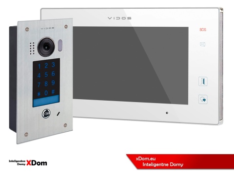Zestaw Wideodomofon Vidos z szyfratorem S1401D monitor M1021W2