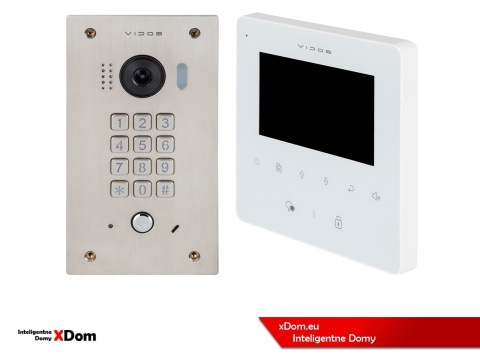 Zestaw Wideodomofon Vidos z szyfratorem S1411D monitor M1022W2