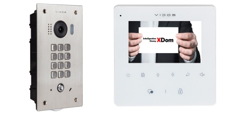 Zestaw Wideodomofon Vidos z szyfratorem S1411D monitor M1022W2