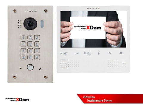 Zestaw Wideodomofon Vidos z szyfratorem S1411D monitor M1023W2