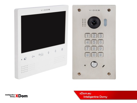 Zestaw Wideodomofon Vidos z szyfratorem S1411D monitor M1023W2