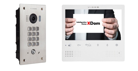 Zestaw Wideodomofon Vidos z szyfratorem S1411D monitor M1023W2