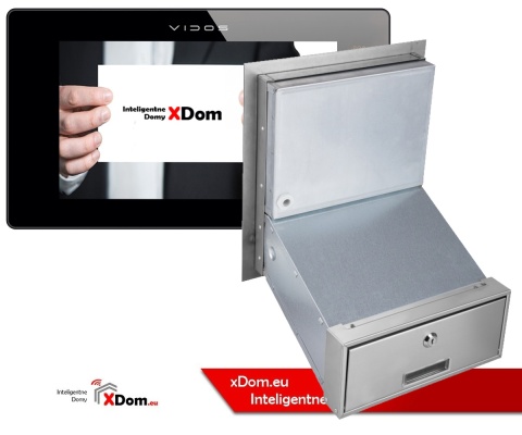 Skrzynka na listy wideodomofon Vidos S1201A-SKM monitor M1021B2