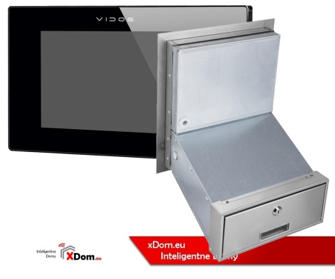 Skrzynka na listy wideodomofon Vidos S1201A-SKM monitor M1021B2