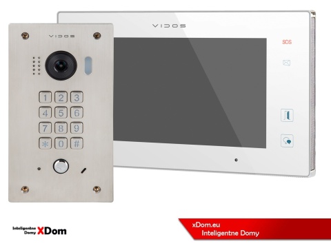 Zestaw Wideodomofon Vidos z szyfratorem S1411D monitor M1021W2