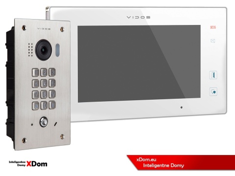 Zestaw Wideodomofon Vidos z szyfratorem S1411D monitor M1021W2