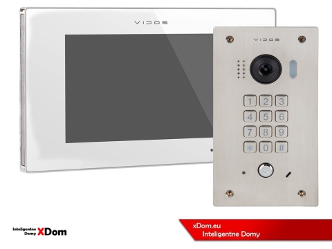 Zestaw Wideodomofon Vidos z szyfratorem S1411D monitor M1021W2
