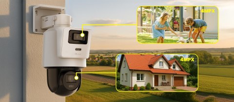 Kamera IP Hilook PTZ-D4 dualna 8MP (4MP + 4MP) Opakowanie zbiorcze 4szt.