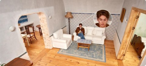 Kamera IP Imou Cue 2E 3MP IPC-C32EP z kartą pamięci 64GB