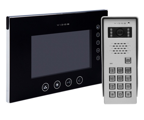 Vidos zestaw wideodomofonu z szyfratorem S50D i monitorem M670BS2