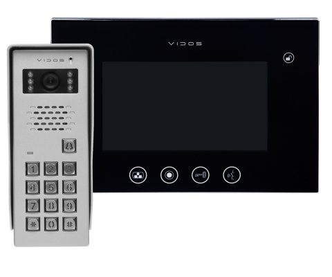 Vidos zestaw wideodomofonu z szyfratorem S50D i monitorem M670B