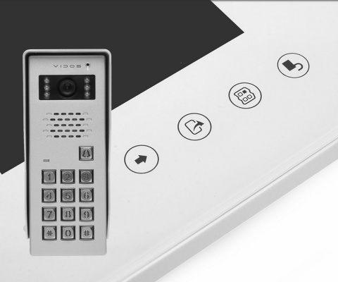 Vidos zestaw wideodomofonu z szyfratorem S50D i monitorem M670WS2