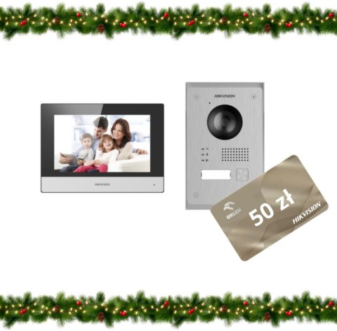 ZESTAW WIDEODOMOFONOWY HIKVISION DS-KIS703Y-P