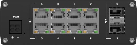 Teltonika TSW210 switch przemysłowy 8xGE 2xSFP PoE+ (TSW210000040) DIN