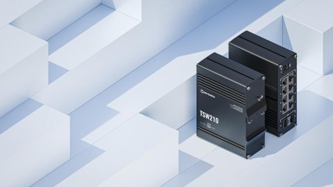 Teltonika TSW210 switch przemysłowy 8xGE 2xSFP PoE+ (TSW210000040) DIN