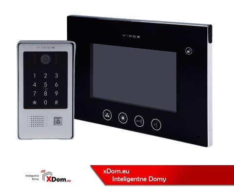 Wideodomofon Vidos z szyfratorem i czytnikiem RFID S20DA i monitorem M670B