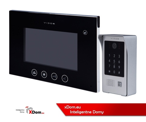 Wideodomofon Vidos z szyfratorem i czytnikiem RFID S20DA i monitorem M670B