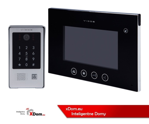 Wideodomofon Vidos z szyfratorem i czytnikiem RFID S20DA i monitorem M670B