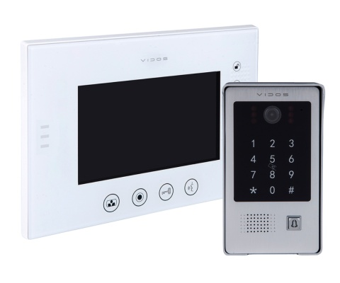 Wideodomofon Vidos z szyfratorem i czytnikiem RFID S20DA i monitorem M670WS2