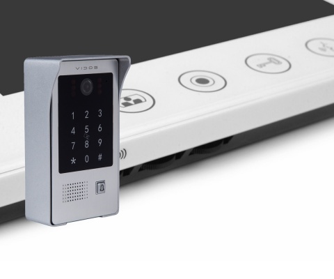 Wideodomofon Vidos z szyfratorem i czytnikiem RFID S20DA i monitorem M670WS2