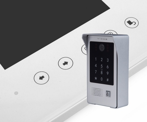 Wideodomofon Vidos z szyfratorem i czytnikiem RFID S20DA i monitorem M670WS2