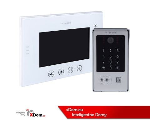 Wideodomofon Vidos z szyfratorem i czytnikiem RFID S20DA i monitorem M670W