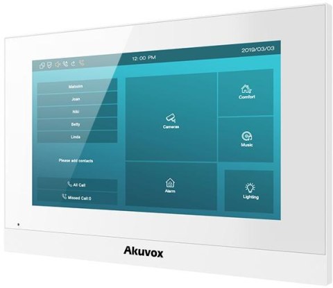 Zestaw wideodomofonowy IP AKUVOX (C313W White / E12W)