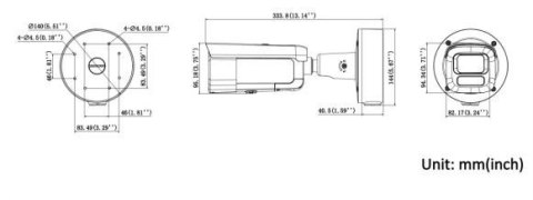 Kamera IP Hikvision DS-2CD2667G3-LIZS2UY/SRB(2.8-12mm) BLACK