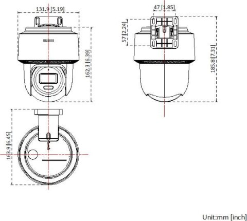Kamera IP Hilook PTZ-N2C600M-DE(2.8mm)(O-STD) 6MP Smart Hybrid Light