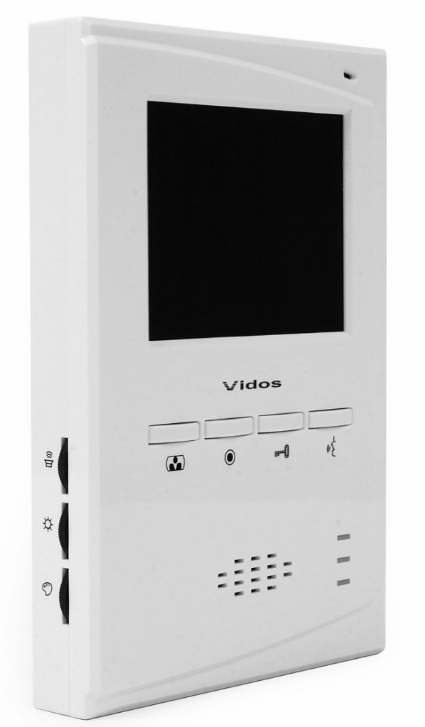 Zestaw jednorodzinny wideodomofonu VIDOS. Skrzynka na listy z wideodomofonem i szyfratorem . Monitor 7'' S561D-SKM_M395W
