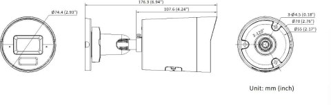 Kamera IP Hikvision DS-2CD2067G3-LI2UY/SL 2.8mm