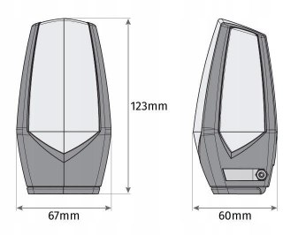 Lampa ostrzegawcza Motorline MP105 biała LED 12-230V z uchwytem (001PLM10918011)