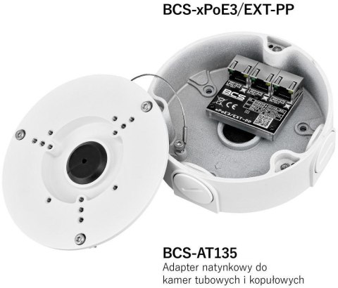 Switch POE BCS POWER BCS-xPoE3/EXT-PP