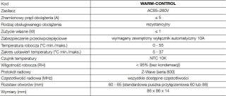 Warm-Control Water Heating Thermostat 868,4 Mhz Nice White