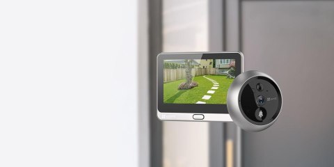 Wizjer do drzwi Ezviz CP4 2MP Wi-Fi srebrny