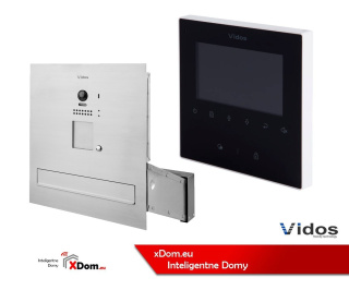 Zestaw Vidos S1201-SK Skrzynka na listy z wideodomofonem i czytnikiem kart, M1022B Monitor 4'' wideodomofonu