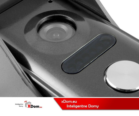 KASETA ZEWNĘTRZNA WIDEODOMOFONU ''EURA'' VDA-11A3 ''EURA CONNECT'' - jednorodzinna, grafit, światło białe