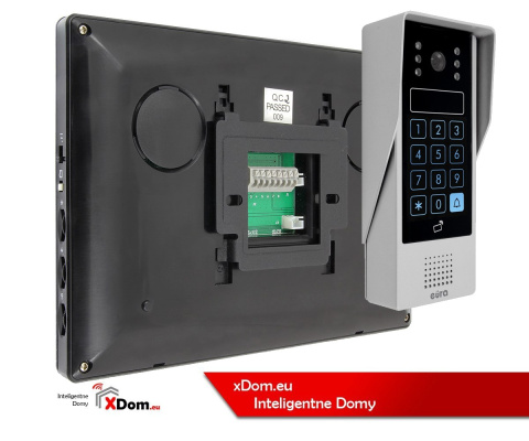 Zestaw Wideodomofonu Eura stacja bramowa z szyfratorem monitor 7'' kolor czarny VDA-80A3_VDA-06A3 CZARNY