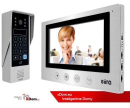 Zestaw Wideodomofonu Eura stacja bramowa z szyfratorem monitor 7'' VDA-80A3_VDA-20A3