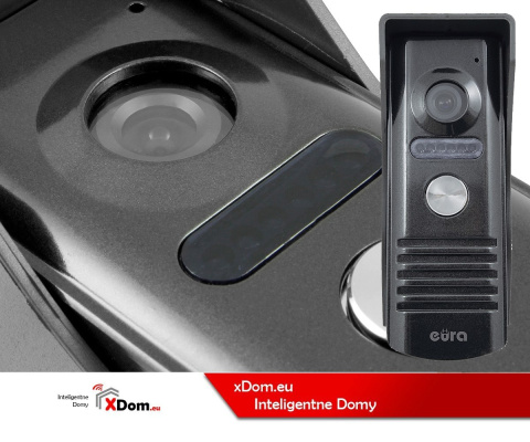 Zestaw Wideodomofonu WiFi Eura stacja bramowa, monitor 7'' VDA-11A3_VDA-40A3 WHITE