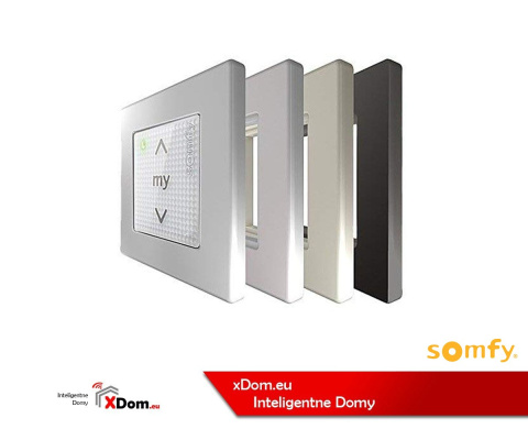 SOMFY 1811066 SMOOVE ORIGIN IO Z RAMKĄ PURE, RADIOWY NADAJNIK NAŚCIENNY