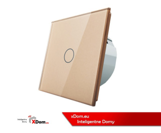 Włącznik dotykowy pojedynczy LIVOLO VL-C701 | Szampański