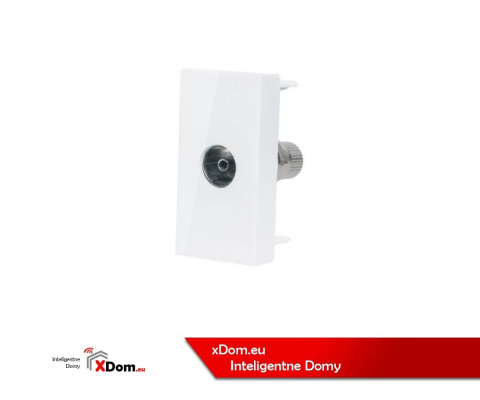 Moduł gniazda antenowego | Biały