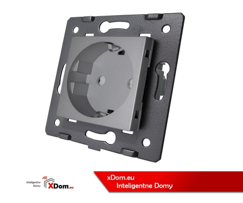 Moduł gniazda elektrycznego 16A - 230V | Szary