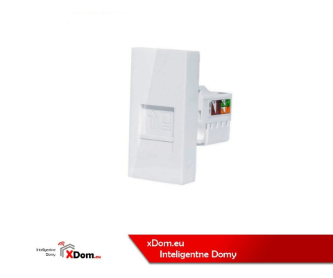 Moduł gniazda komputerowego RJ45 | Biały