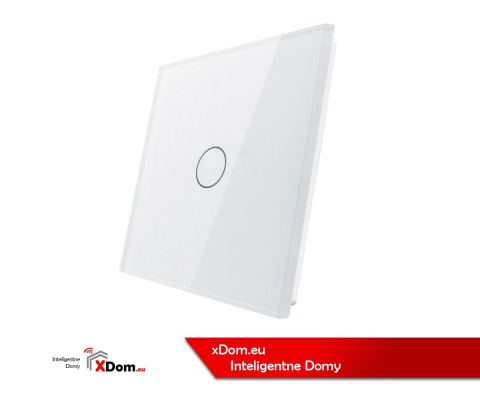 Pojedynczy panel szklany LIVOLO 701 | Biały