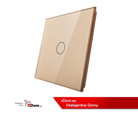 Pojedynczy panel szklany LIVOLO 701 | Szampański