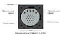 Włącznik dotykowy pojedynczy LIVOLO 12V DC VL-C701C | Szampański