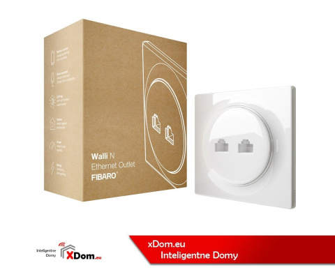 Fibaro Podwójne gniazdo ethernet Walli N Ethernet Outlet